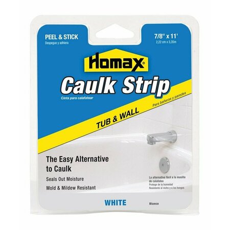 HOMAX Caulkstrp Tub 7/8X11'Wht 34015